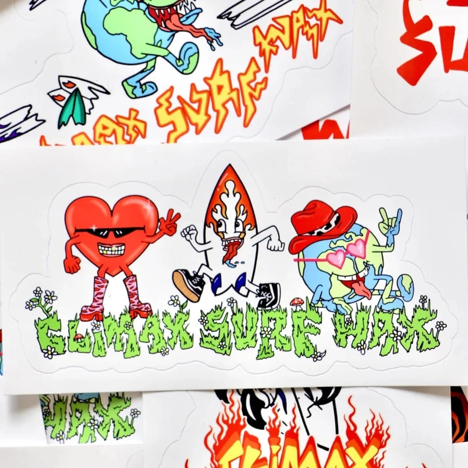 Climax Surf Wax - Sticker Pack